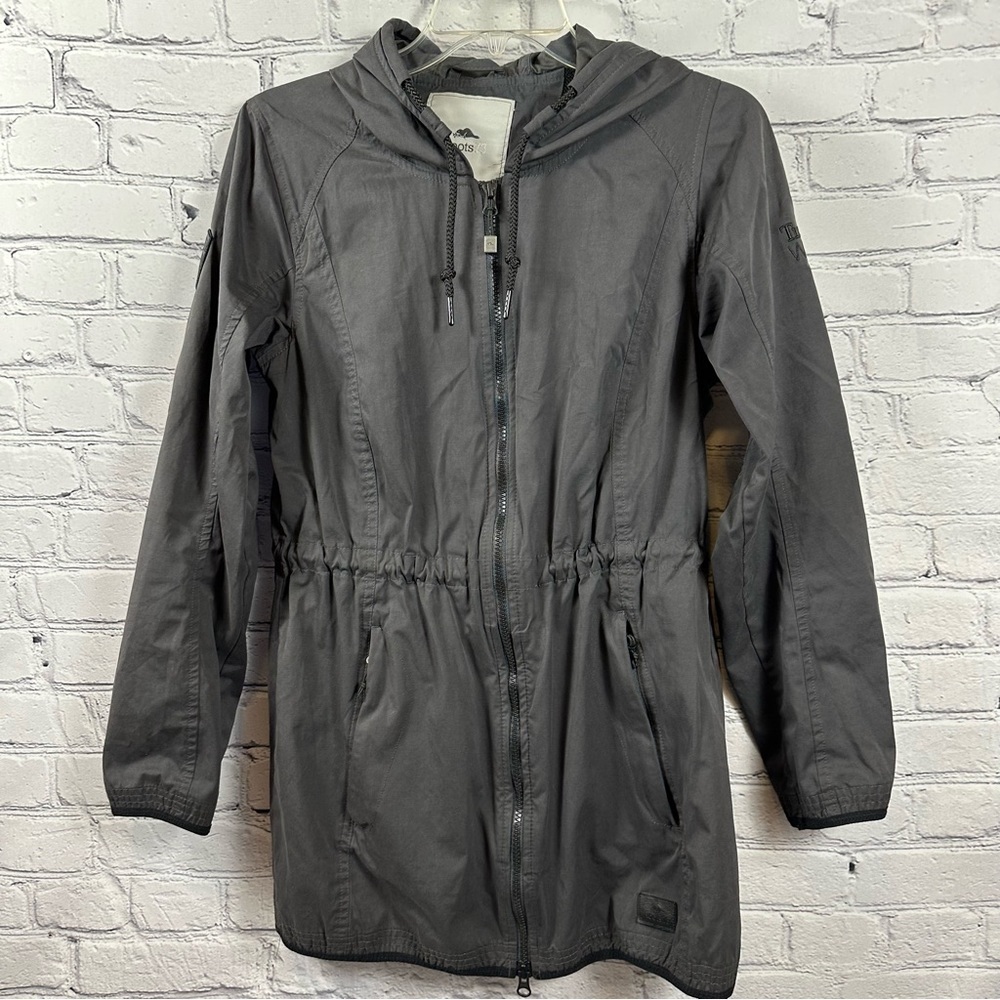 Roots 73 Martinriver Water Resistant Jacket Hooded Cinch Waist Black S